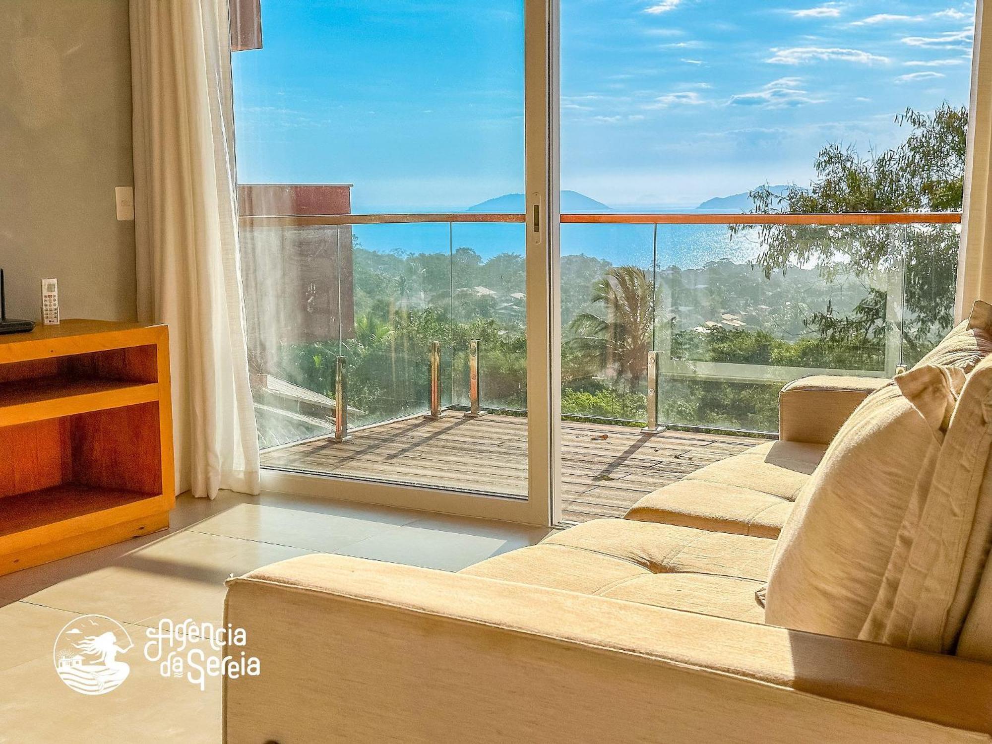 Linda Casa Com Vista Incrivel Em Condominio No Sul Da Ilha Ilhabela Eksteriør bilde
