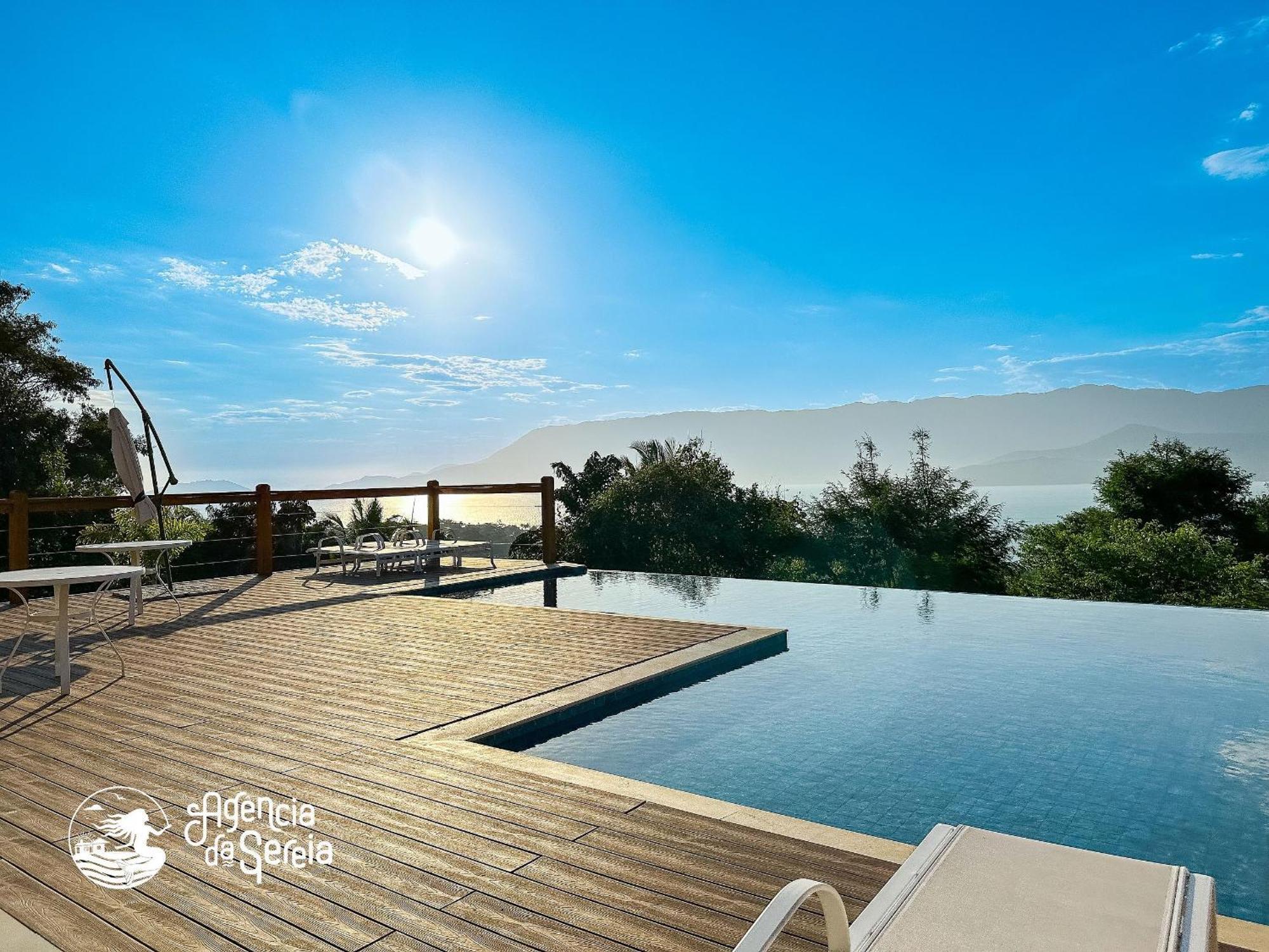 Linda Casa Com Vista Incrivel Em Condominio No Sul Da Ilha Ilhabela Eksteriør bilde